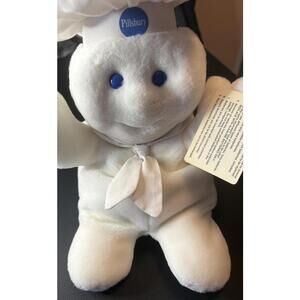 Pillsbury Doughboy 15" Doll 1997 Plush Giggling Stuffed Animal White Toy Clean